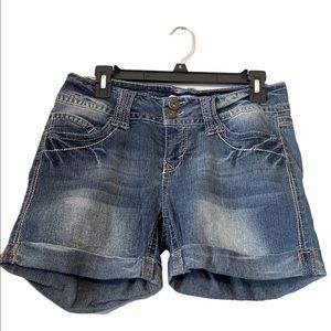 Retro Bongo Cuffed Jean Embellished Shorts